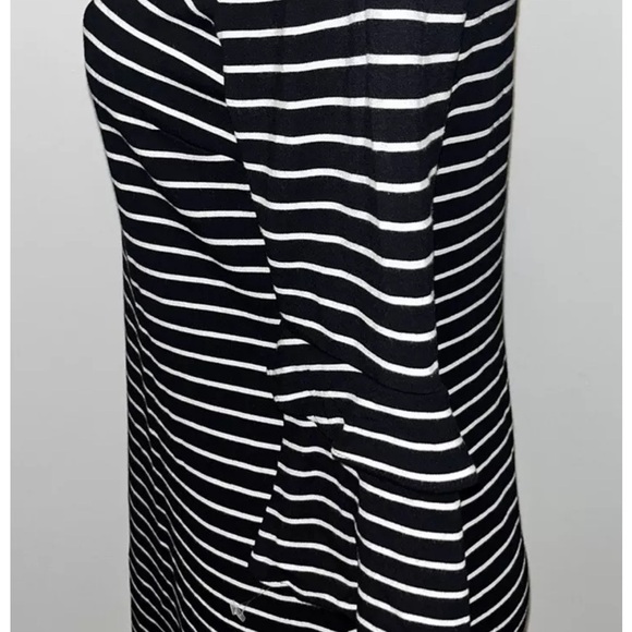 Ann Taylor Striped Bell Sleeves Stretch Dress Size 4 New - Picture 3 of 5